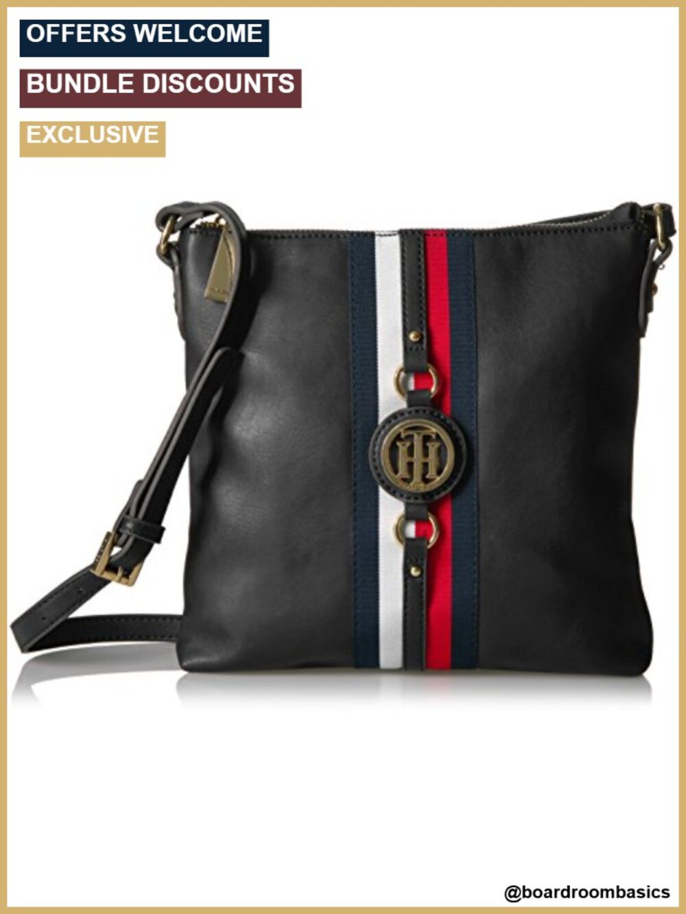 Jaden Crossbody Bag Adjustable Vegan Leather Lightweight